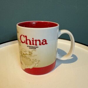 Starbucks 2008 China Mug Global Icon Collectors Series Dragon 16 oz Coffee Cup